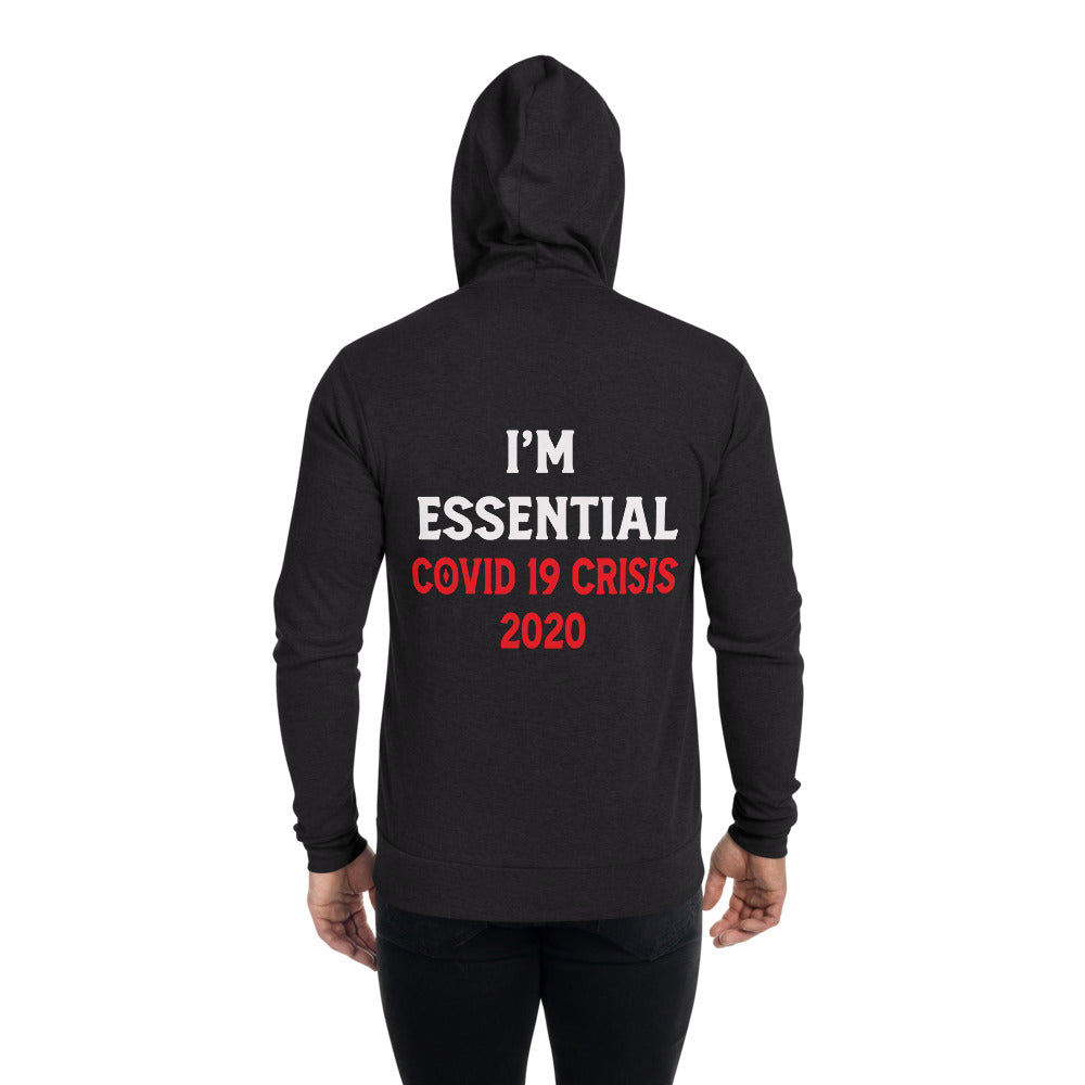 I'm Essential Zip Up 2020 (Wht/Charc) – Whatscrubs