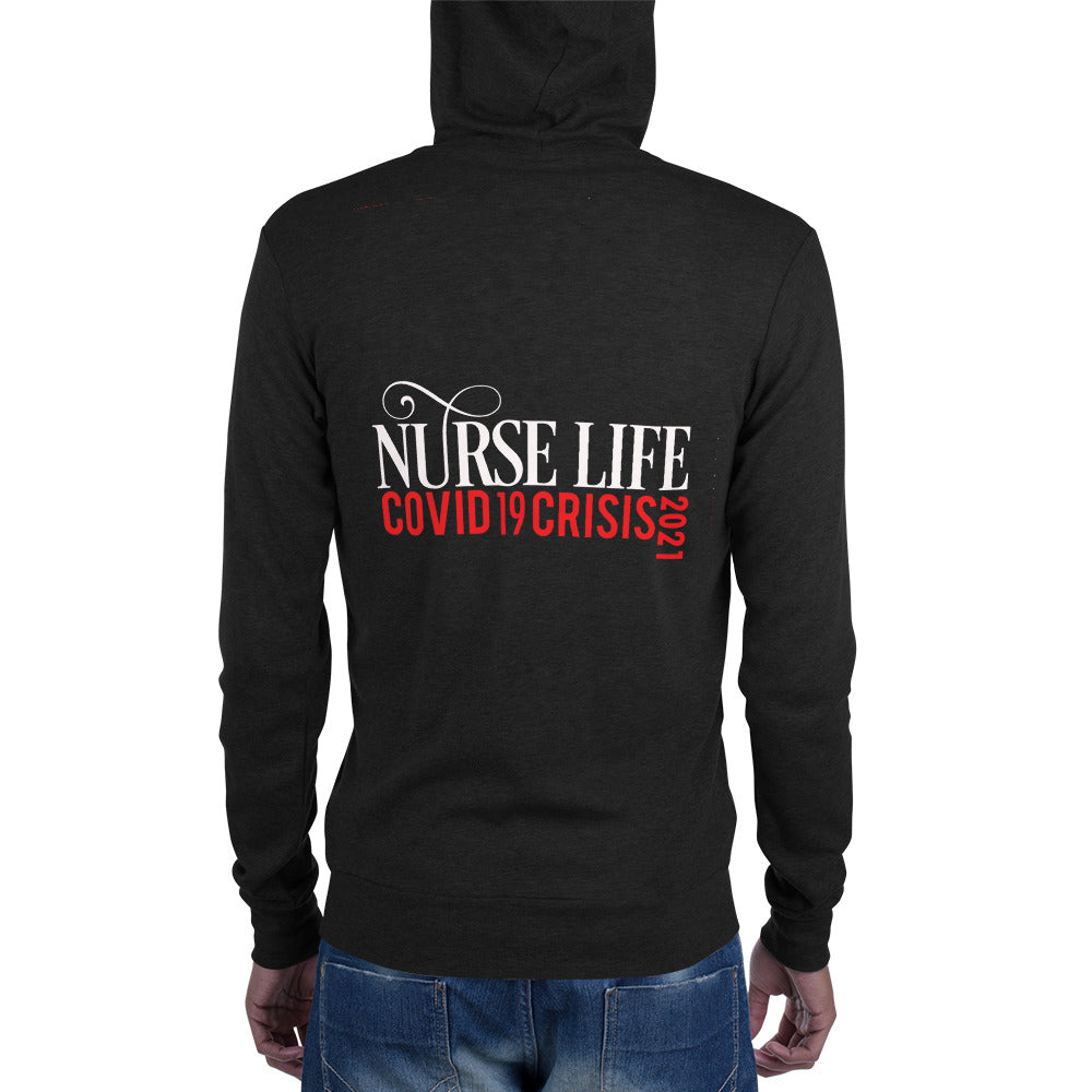 Nurse Life Zip Up 2021 (Wht/Charc)