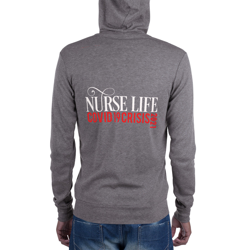 Nurse Life Zip Up 2021 (Wht/Grey)