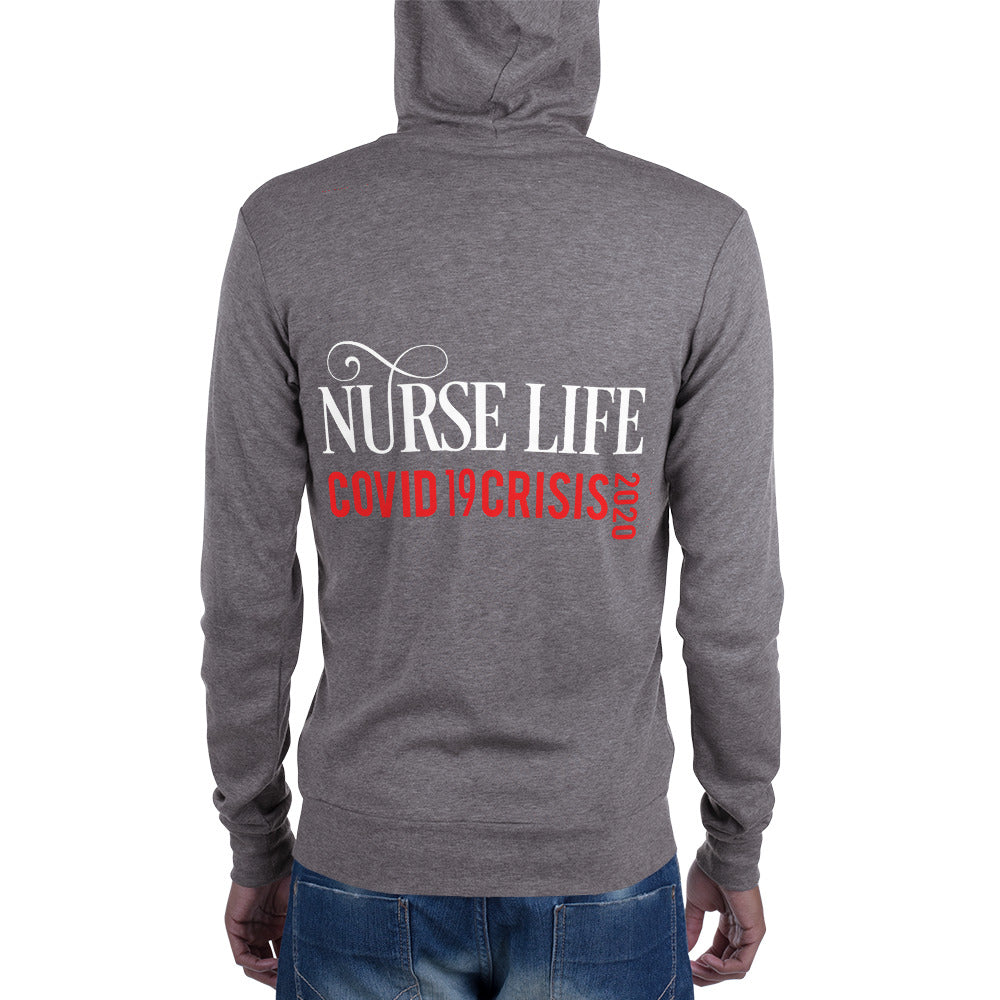 Nurse Life Zip Up 2020 (Wht/Grey)