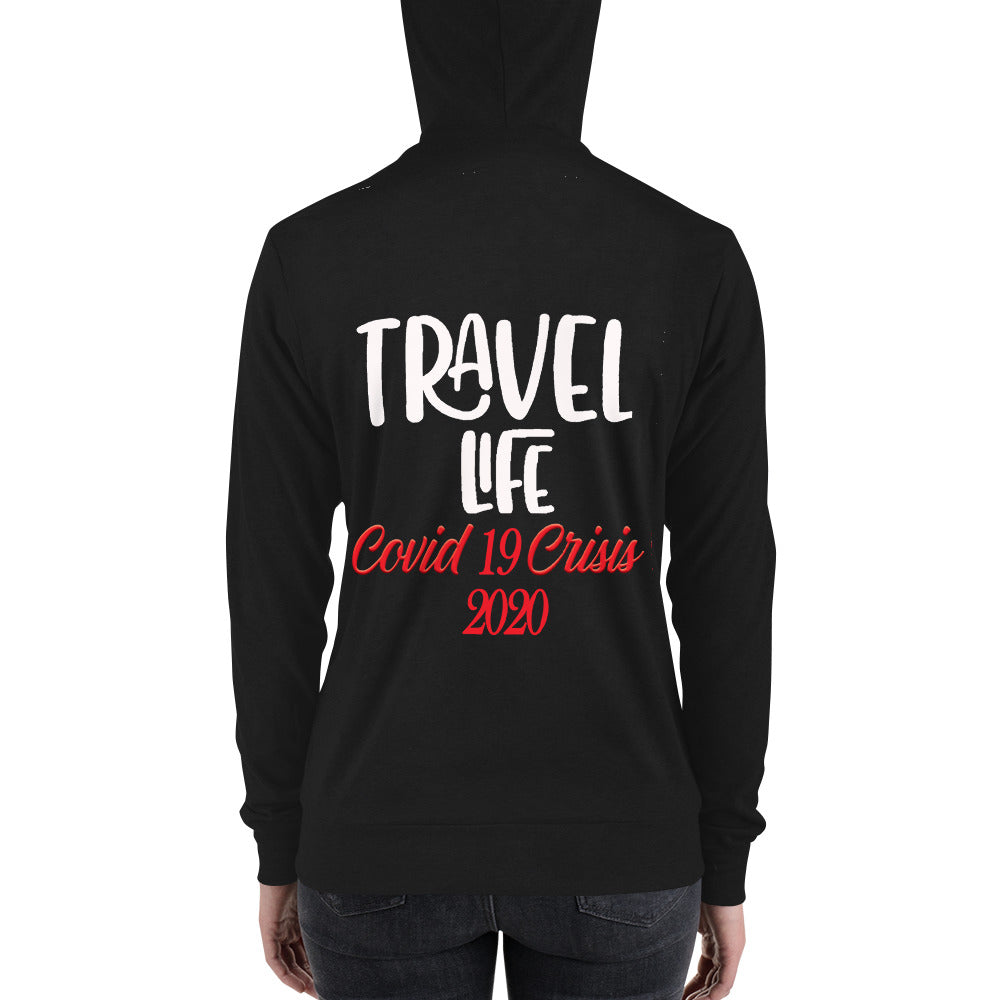 Travel  Life Zip Up 2020 (Wht/Blk)